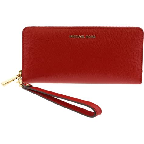 red michael kors wallet macys|Michael Kors wristlet wallet outlet.